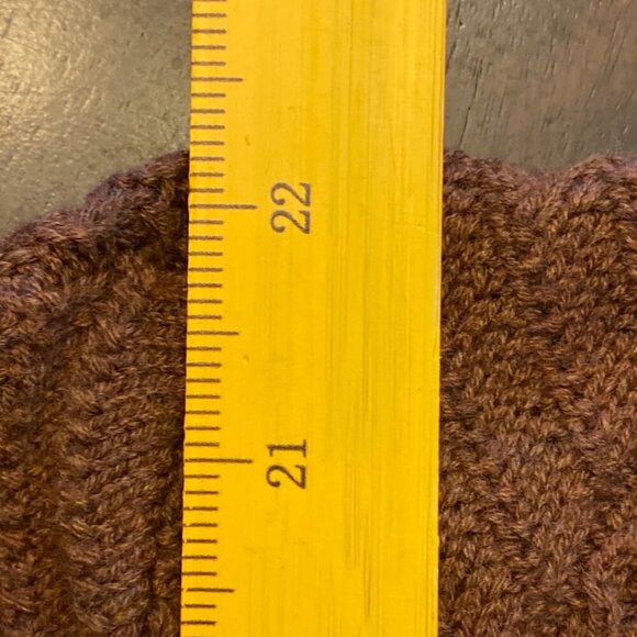 Sonoma Cable Knit Sweater In Warm Chestnut Brown - Size Large - Picture 7 of 14